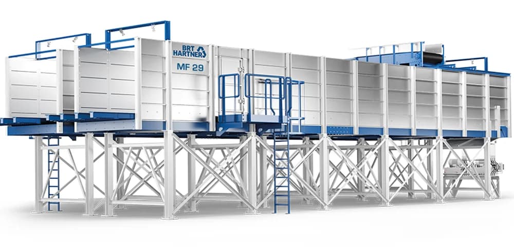 BRT HARTNER MF Moving Floor Conveyor — Дозирование и подача для переработки отходов