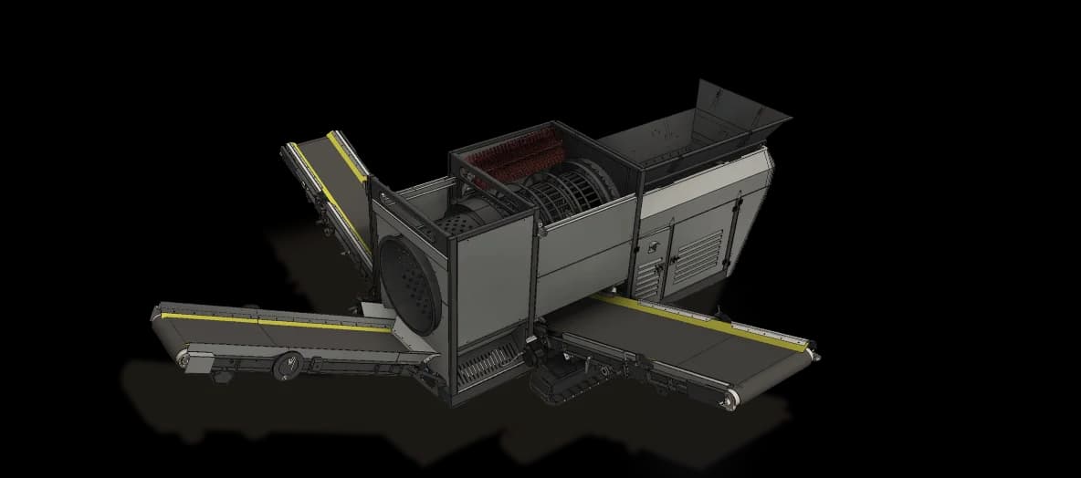 KOMPLET KDT Compact Trommel — Грохоты для переработки отходов