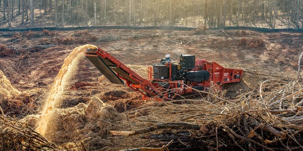MORBARK 3000X Wood Hog Horizontal Grinder — Грайндеры для переработки отходов