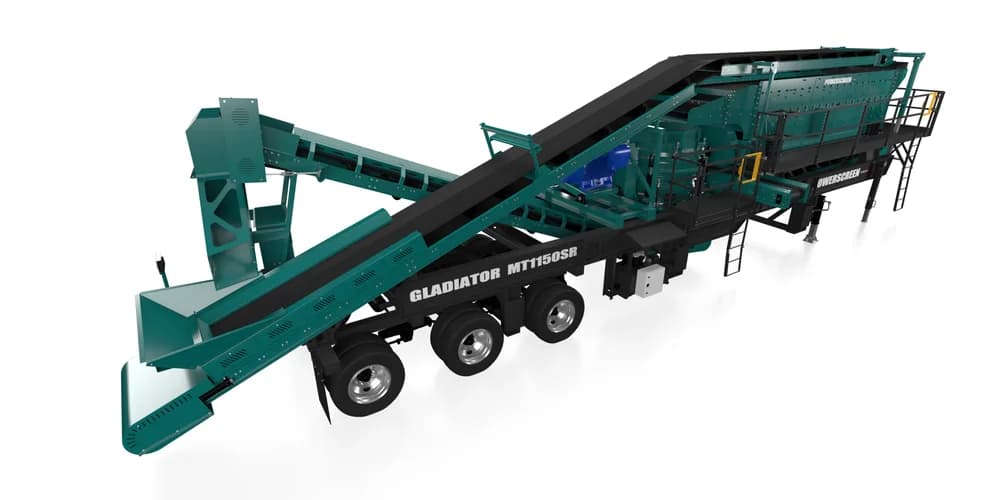 PowerScreen Gladiator MT1150SR — Мобильные ДСУ для переработки отходов