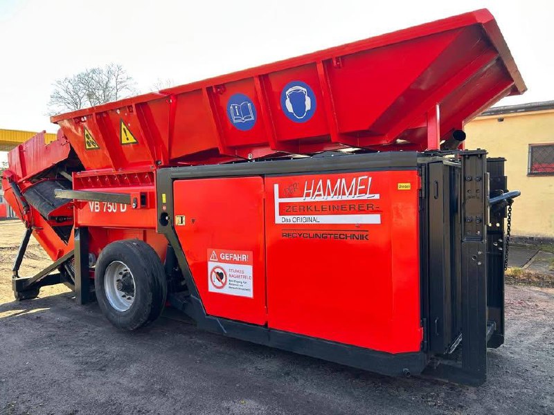 Hammel VB 750 D — двухвальный медленноходный шредер — миниатюра 4